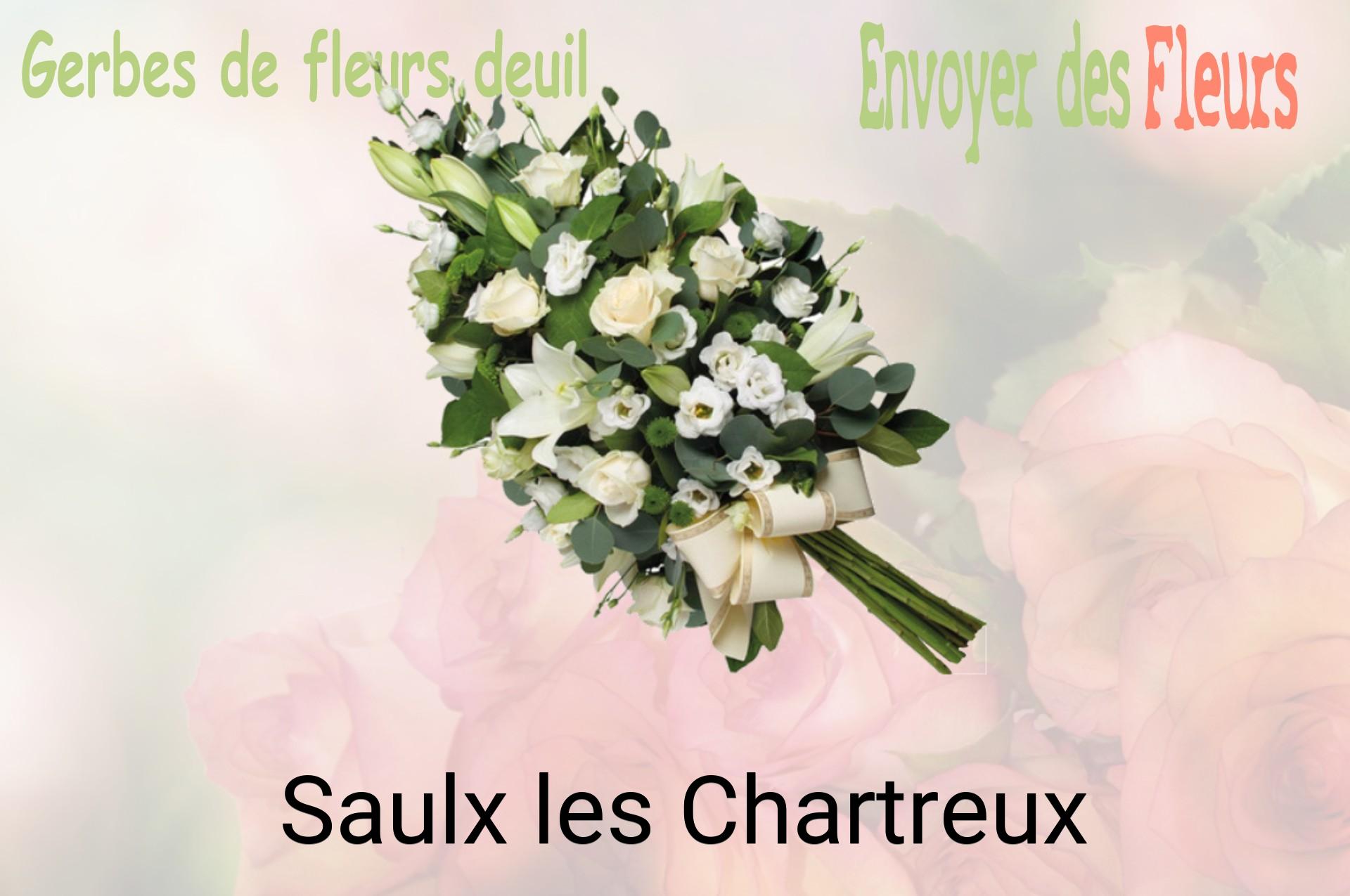 Gerbe de fleurs de deuil livrée à Saulx-les-Chartreux